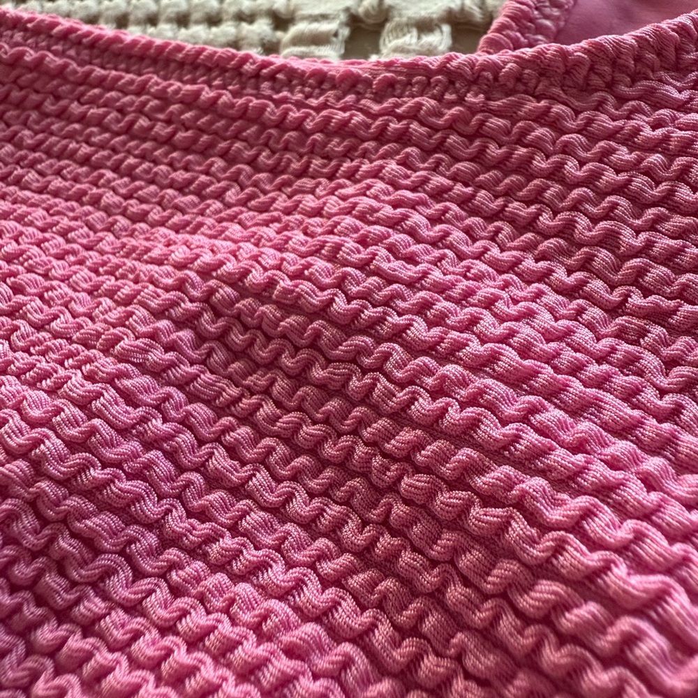 NEW PacSun Pink Knit Bikini‎ Top Size L - Picture 5 of 5